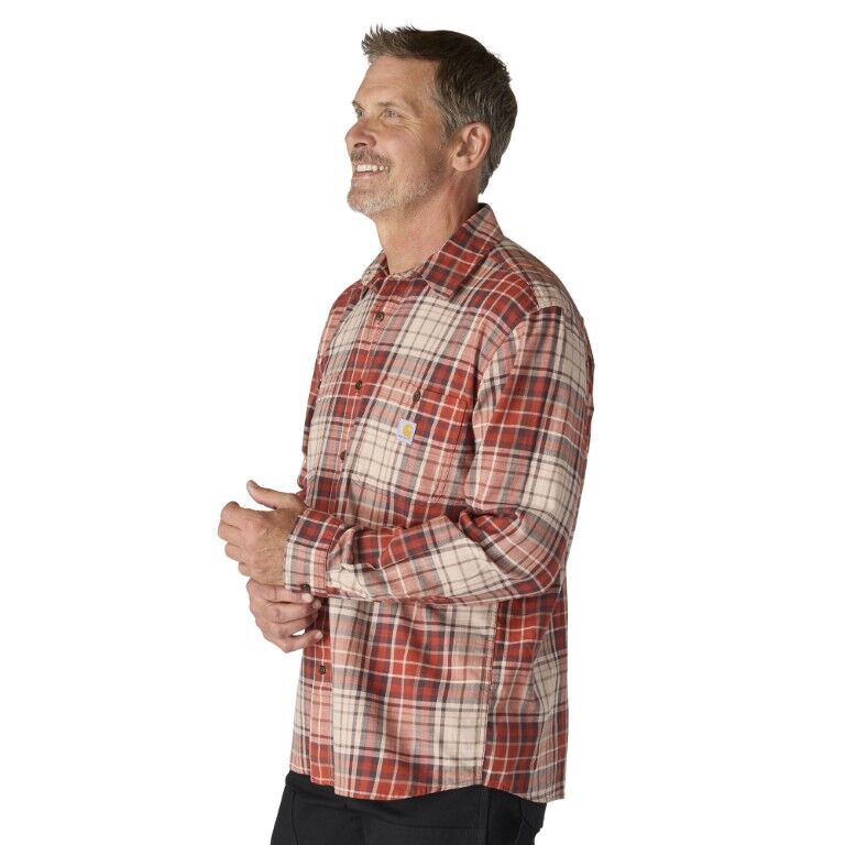 Carhartt Men's Rugged Flex Relaxed Fit Lightweight Long Sleeve Plaid Shirt