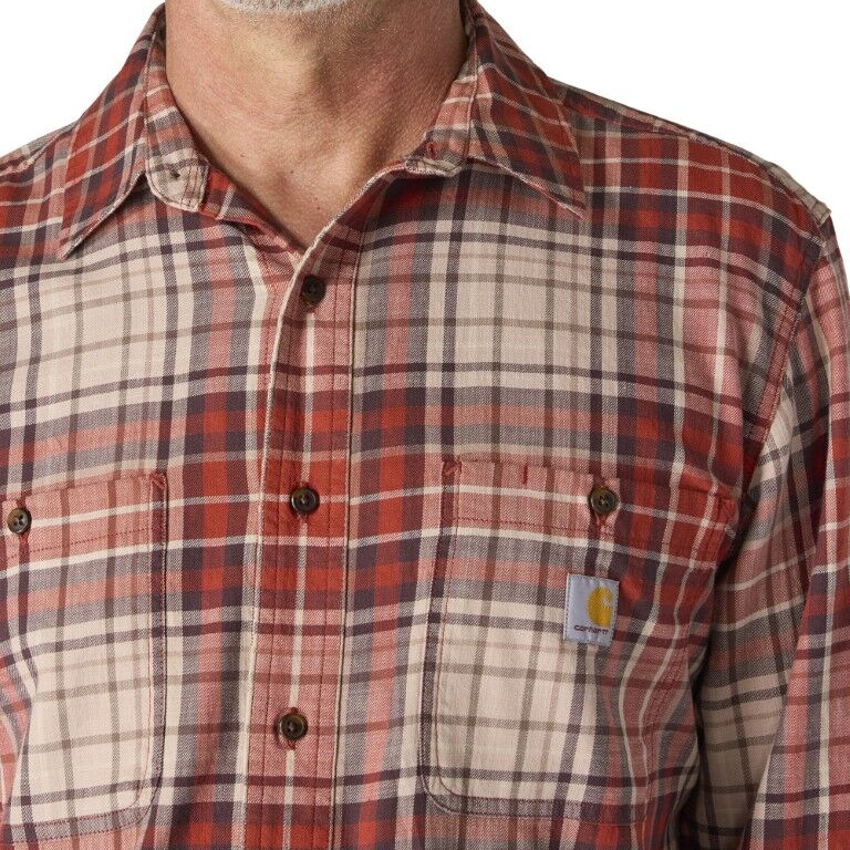 Carhartt Men's Rugged Flex Relaxed Fit Lightweight Long Sleeve Plaid Shirt