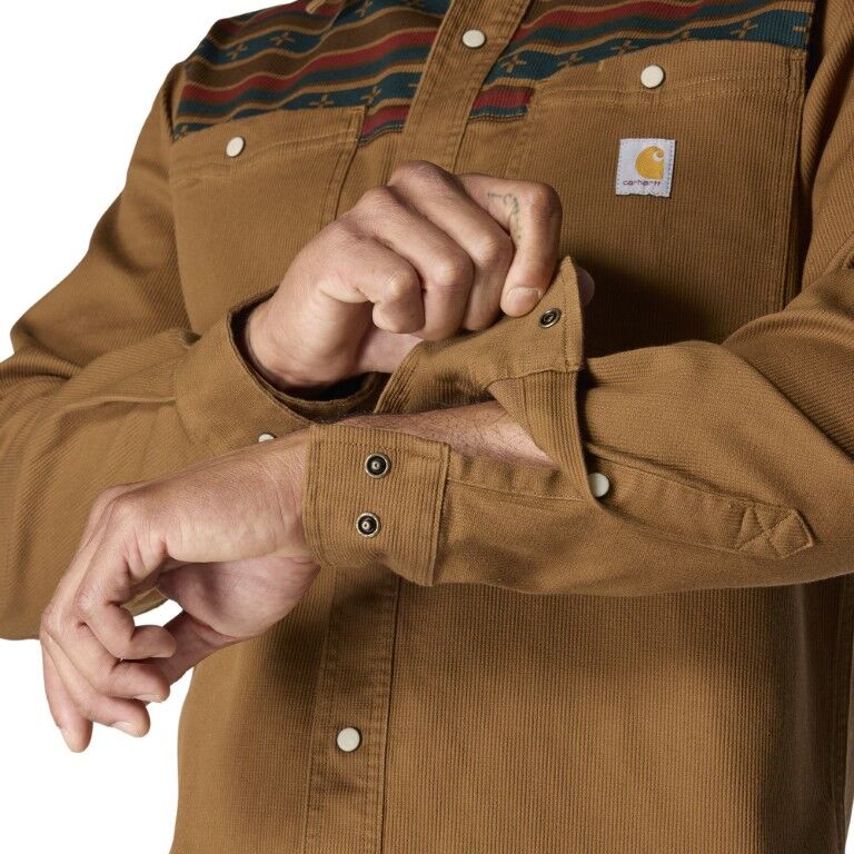 Carhartt Men's Montana Rugged Flex Relaxed Fit Corduroy Long Sleeve Shirt