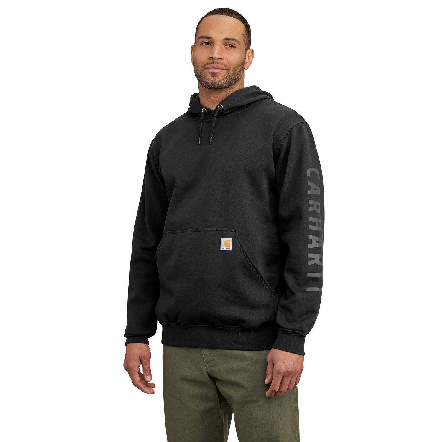 Carhartt Men's Rain Defender Loose Fit midweight Logo Graphic Sweatshirt