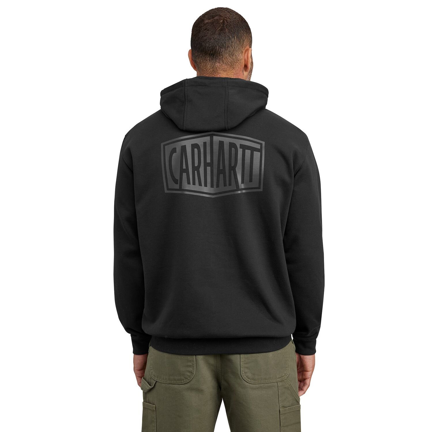 Carhartt Men's Rain Defender Loose Fit midweight Logo Graphic Sweatshirt