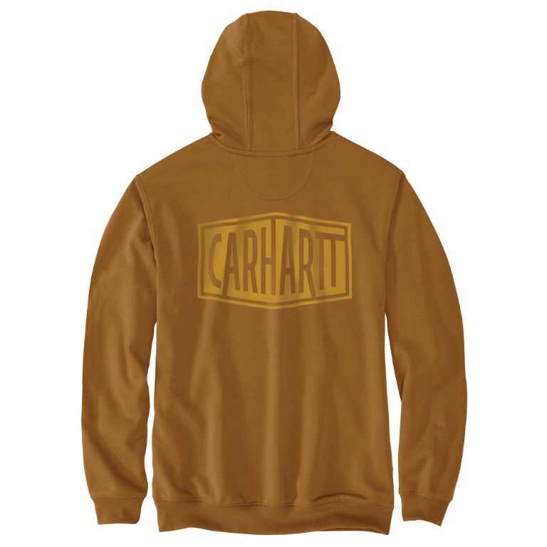Carhartt Men's Rain Defender Loose Fit midweight Logo Graphic Sweatshirt