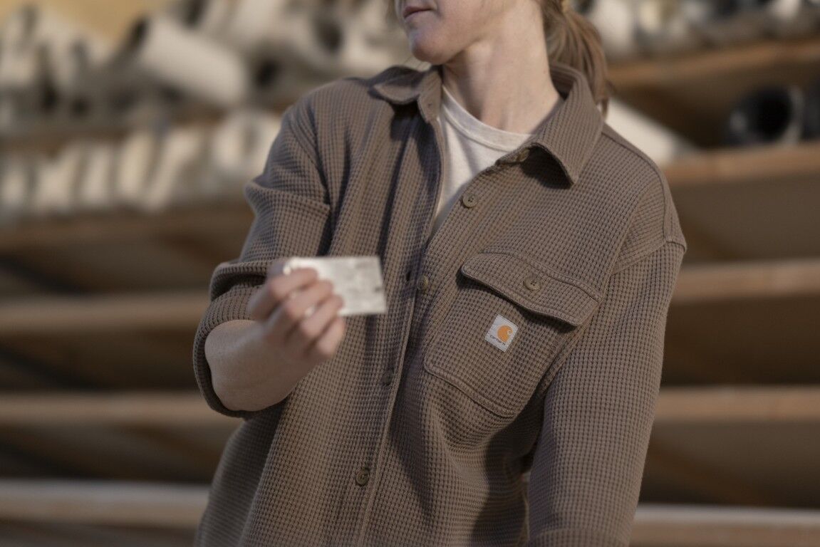 Carhartt Women's Oversized Fit Heavyweight Waffle Knit Shirt