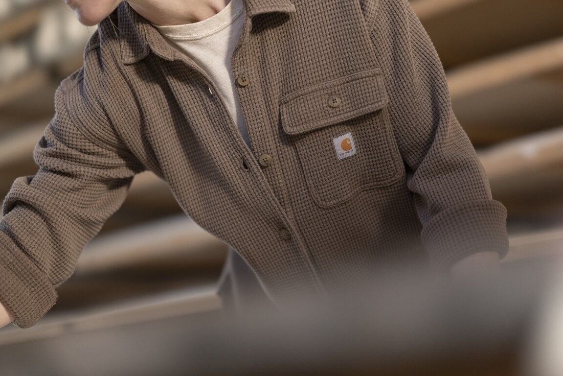 Carhartt Women's Oversized Fit Heavyweight Waffle Knit Shirt