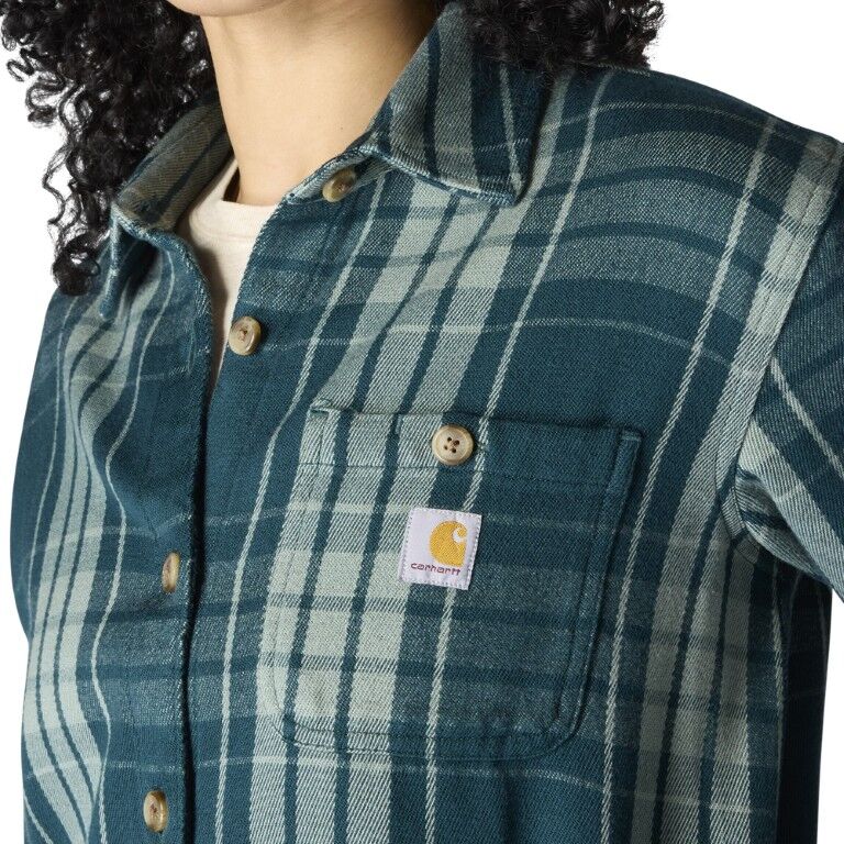 Carhartt Women's TENCEL Fiber Series Loose Fit Twill Plaid Shirt