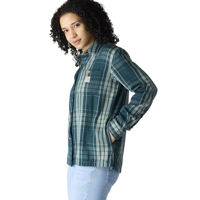 Carhartt Women's TENCEL Fiber Series Loose Fit Twill Plaid Shirt