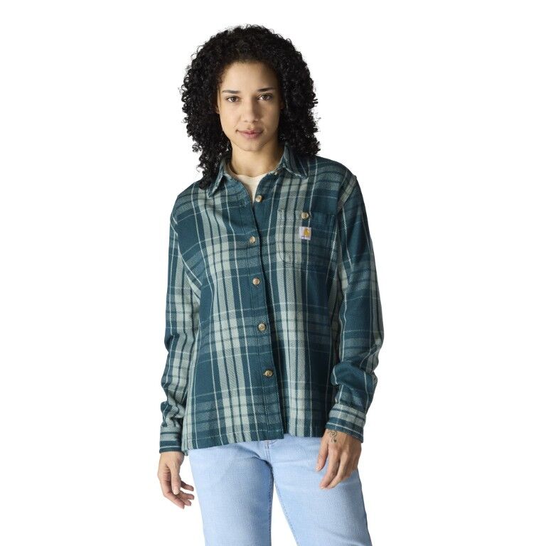 Carhartt Women's TENCEL Fiber Series Loose Fit Twill Plaid Shirt