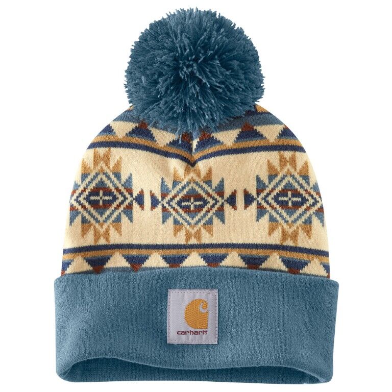 Carhartt Women's Bethany Yellowtail Pom Cuffed Beanie