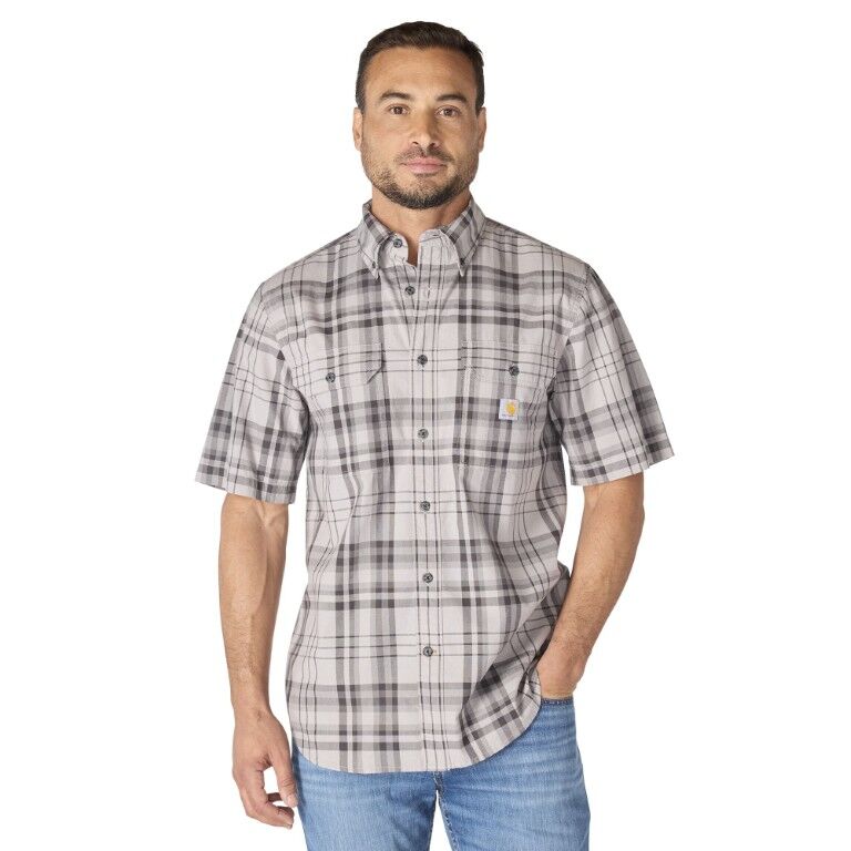 Carhartt Men's Fort Loose Short Sleeve Plaid Shirt