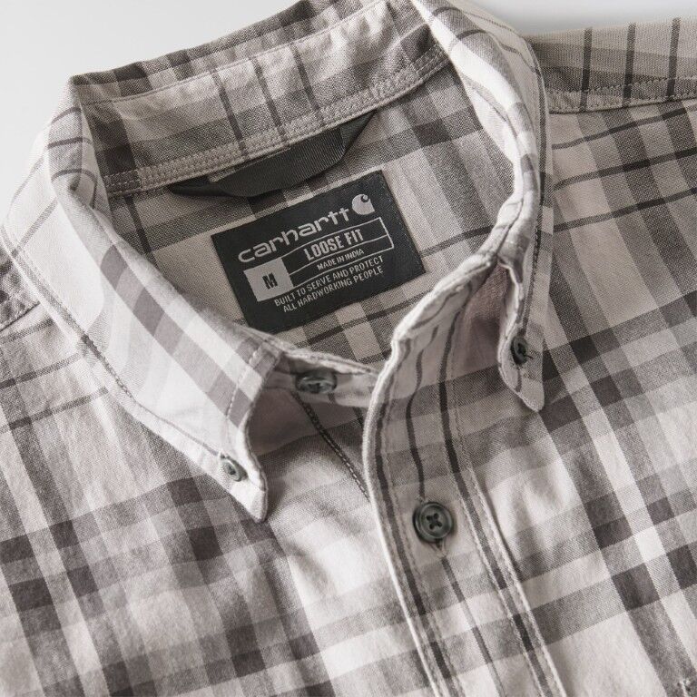 Carhartt Men's Fort Loose Short Sleeve Plaid Shirt