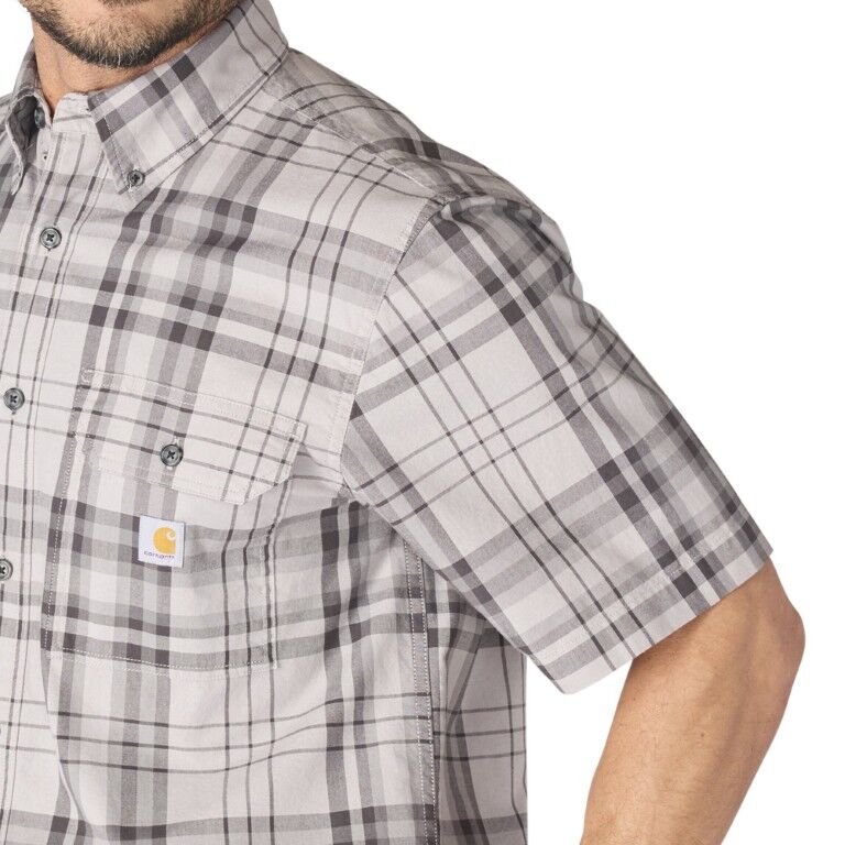 Carhartt Men's Fort Loose Short Sleeve Plaid Shirt