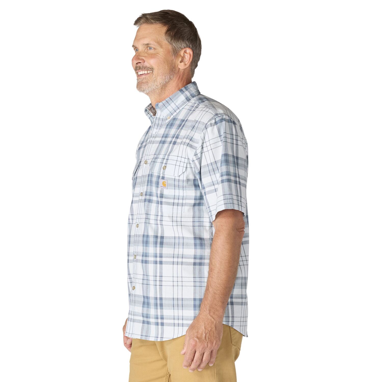 Carhartt Men's Fort Loose Short Sleeve Plaid Shirt