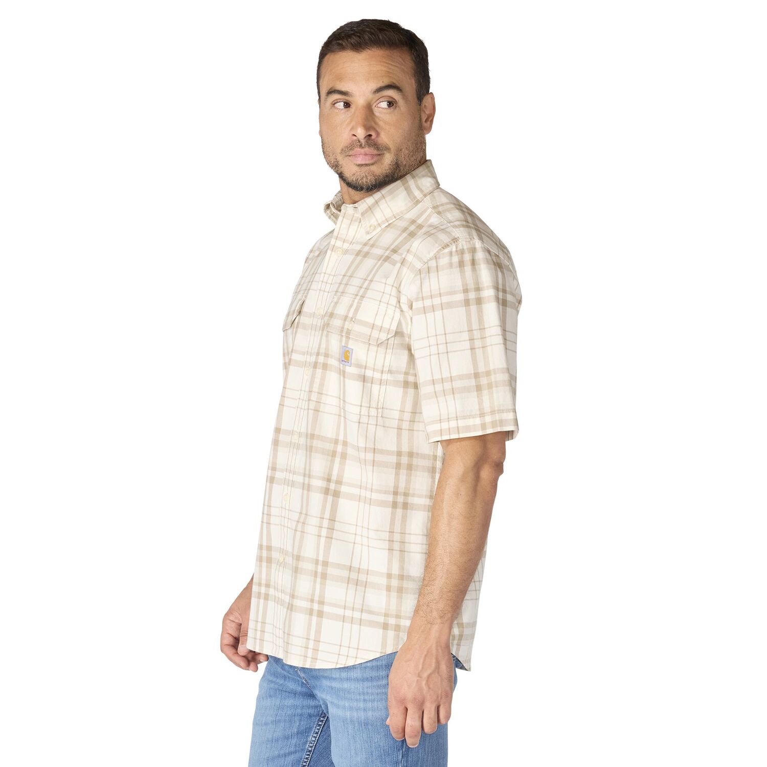 Carhartt Men's Fort Loose Short Sleeve Plaid Shirt