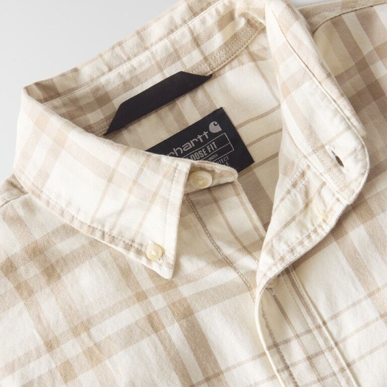 Carhartt Men's Fort Loose Short Sleeve Plaid Shirt