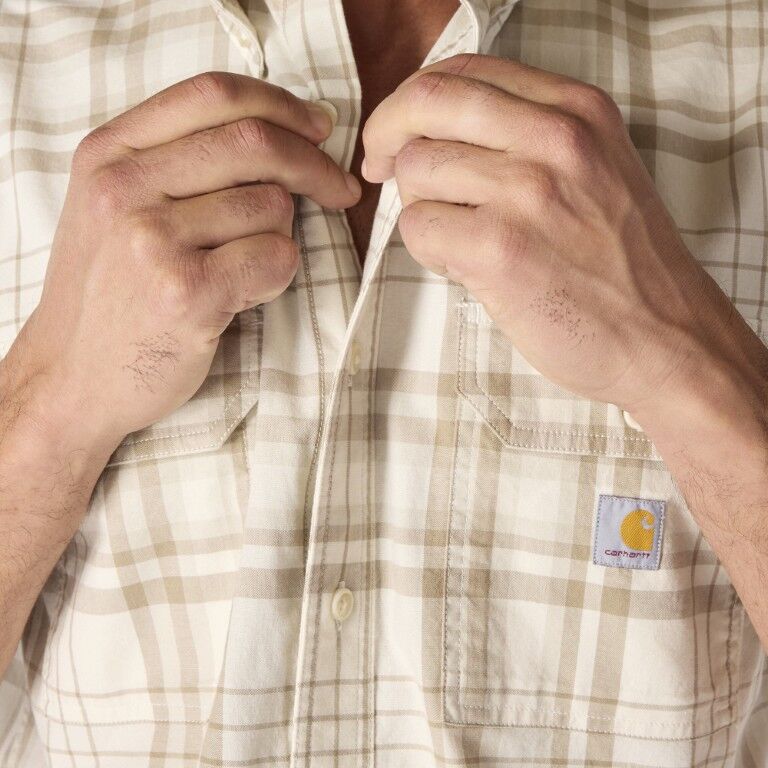 Carhartt Men's Fort Loose Short Sleeve Plaid Shirt