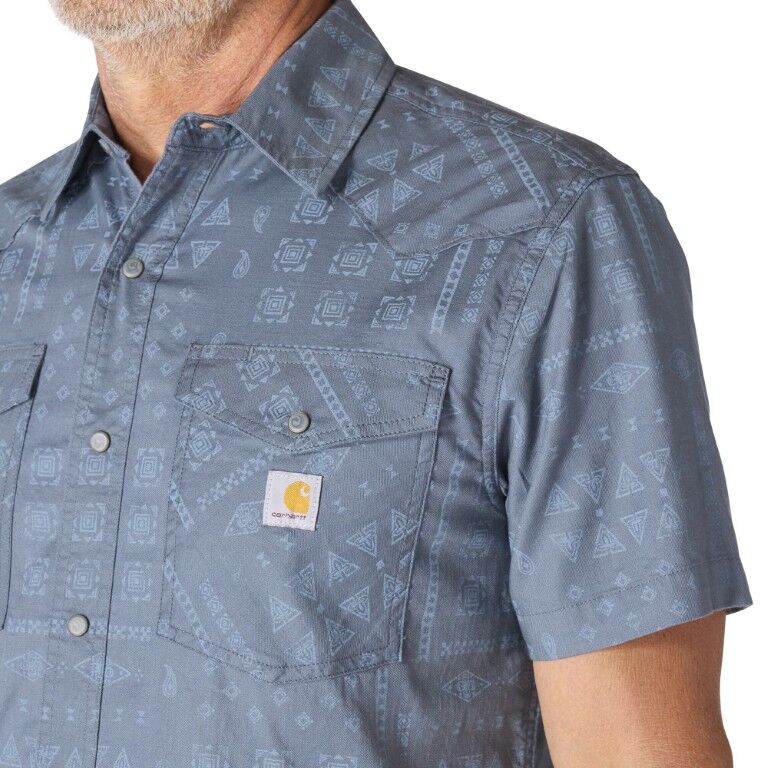 Carhartt Men's Montana Bozeman Relaxed Short Sleeve Plaid Shirt