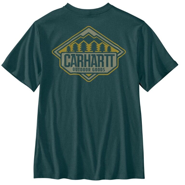 Carhartt Men's Relaxed Fit Lightweight Short-Sleeve Trees Graphic T-Shirt