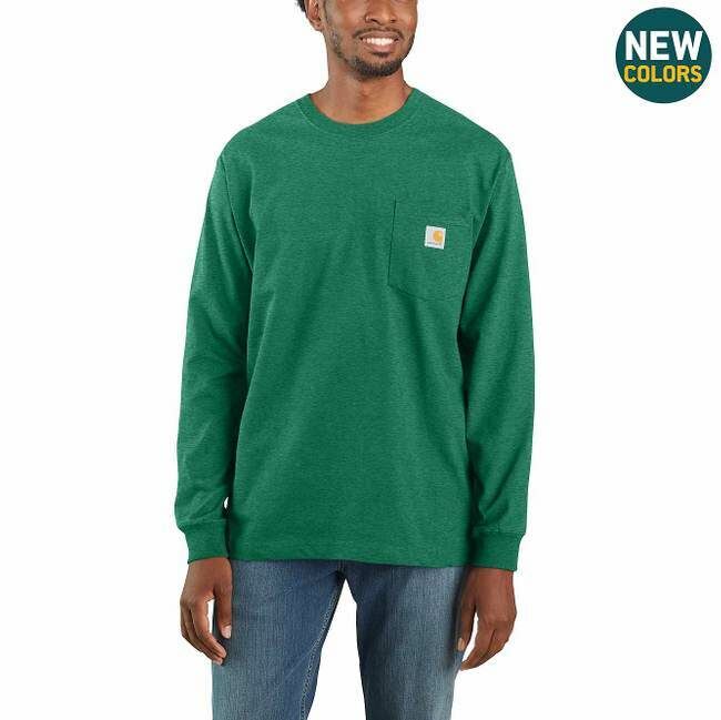 Carhartt Men's Loose Fit Heavyweight Long Sleeve Pocket T-Shirt