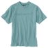 Carhartt Men's Loose Fit Heavyweight Short Sleeve Logo Graphic T-Shirt in Summer Blue Heather