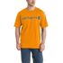 Carhartt Men's Loose Fit Heavyweight Short Sleeve Logo Graphic T-Shirt in Rust Heather