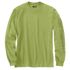 Carhartt Men's Loose Fit Heavyweight Long Sleeve Logo Sleeve Graphic T-Shirt in Algae Green