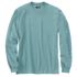 Carhartt Men's Loose Fit Heavyweight Long Sleeve Logo Sleeve Graphic T-Shirt in Summer Blue Heather