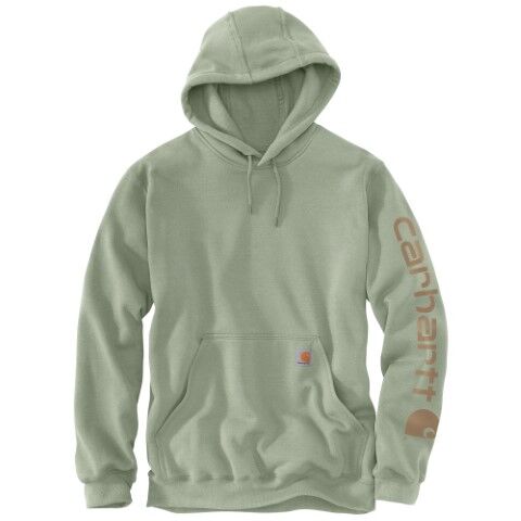 Carhartt Men's Loose Fit Midweight Logo Sleeve Graphic Hoodie