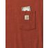 Carhartt Men's Loose Fit Heavyweight Short Sleeve Pocket T-Shirt in Saddle Red Heather