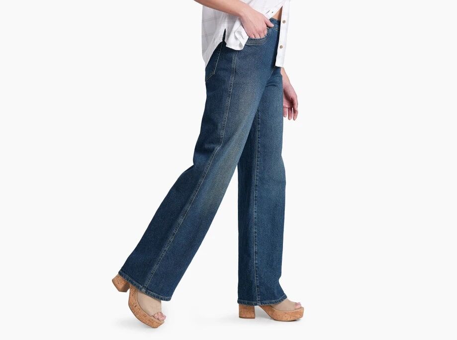 KUHL Women's Kontour Rigid Wide-Leg Denim Pant