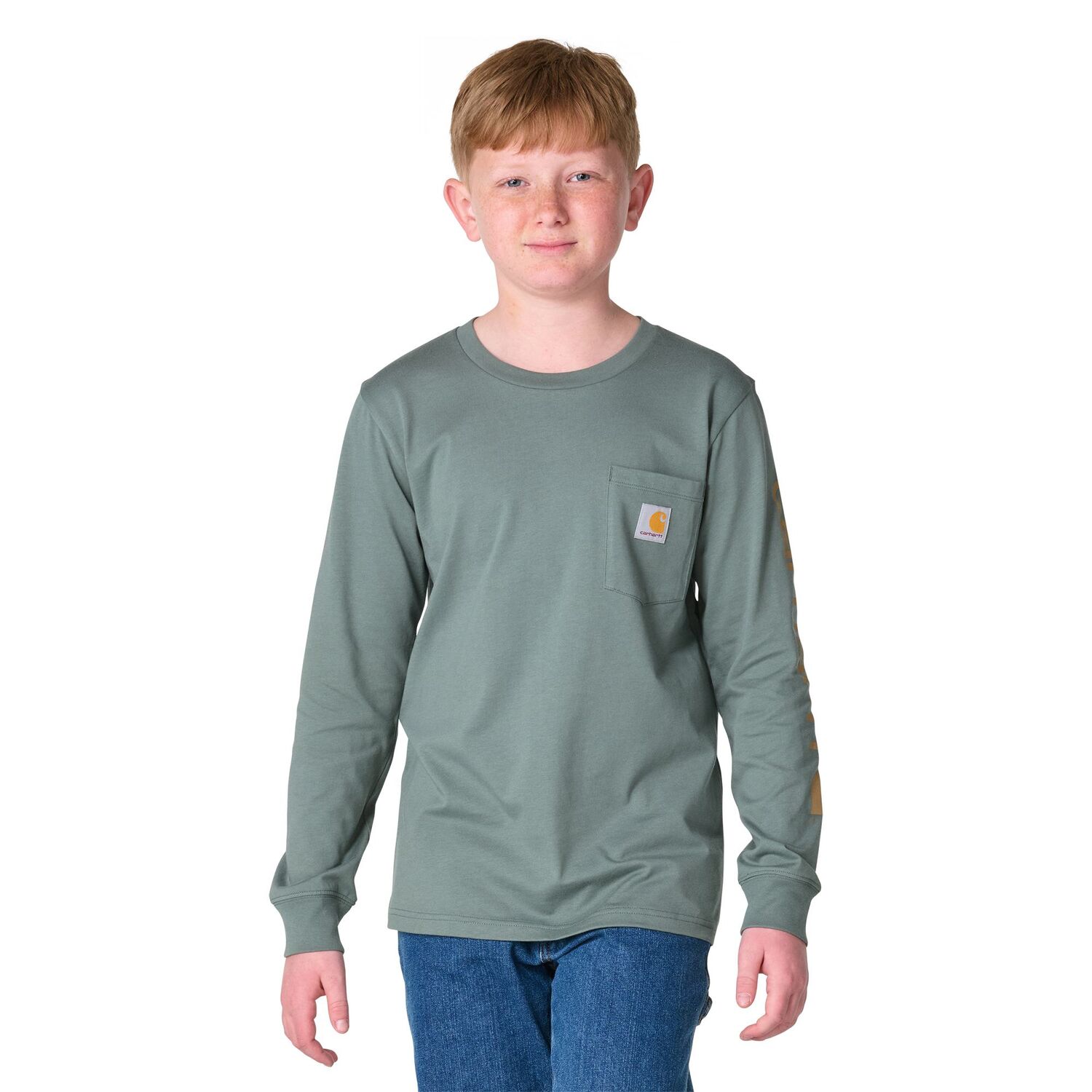 Carhartt Boy's Long Sleeve Pocket Logo T-Shirt