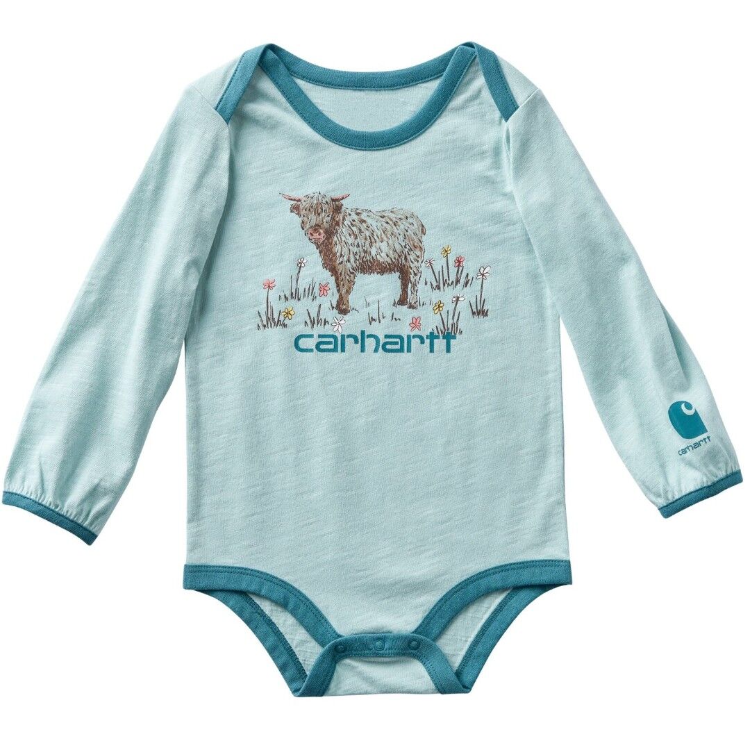 Carhartt Girl's Long Sleeve Cow Bodysuit