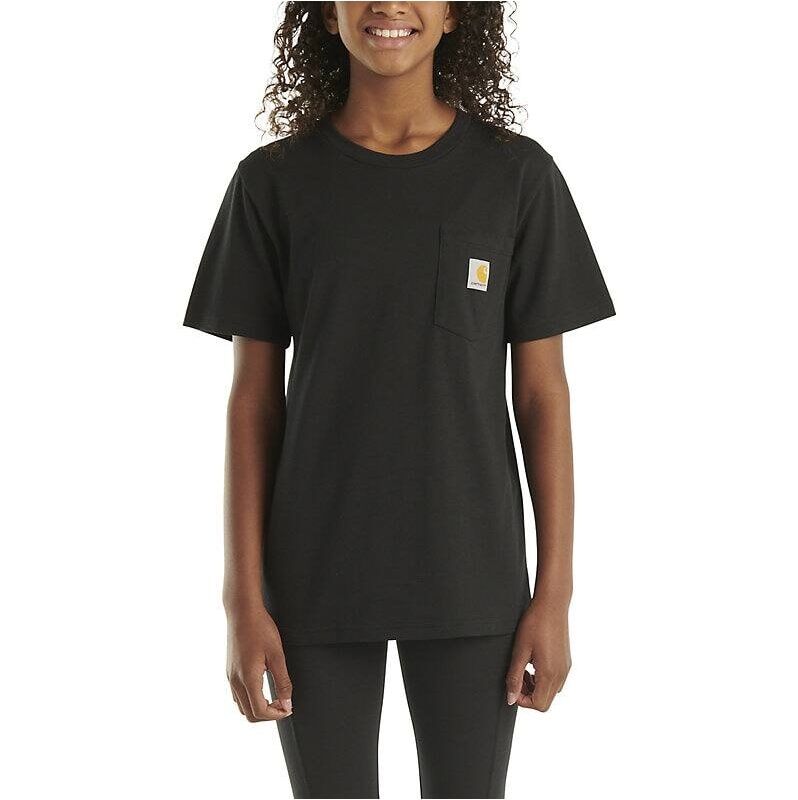 Carhartt Kids' Short Sleeve Pocket T-Shirt in Black