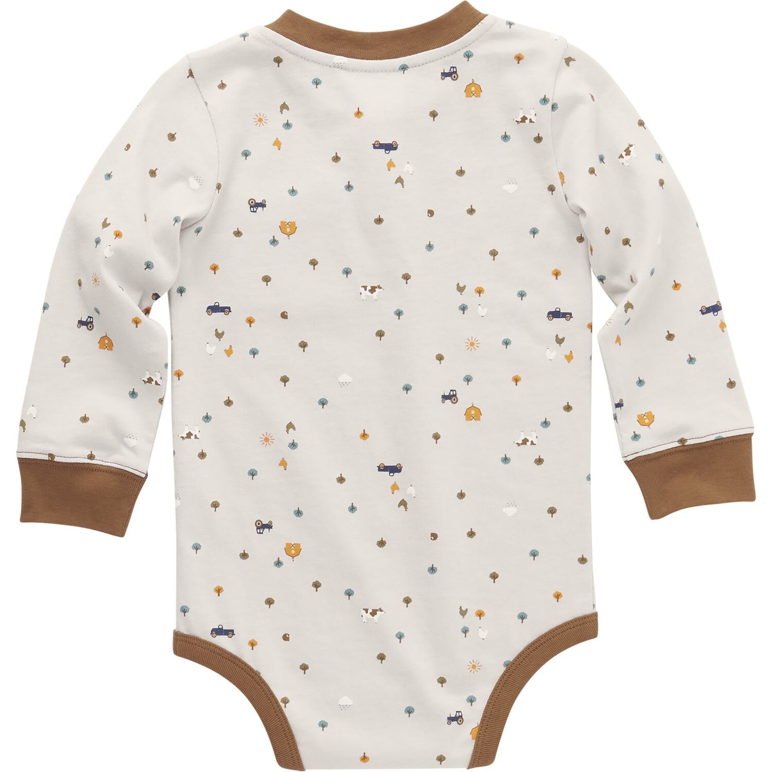 Carhartt Boy's Long Sleeve Printed Henley Bodysuit