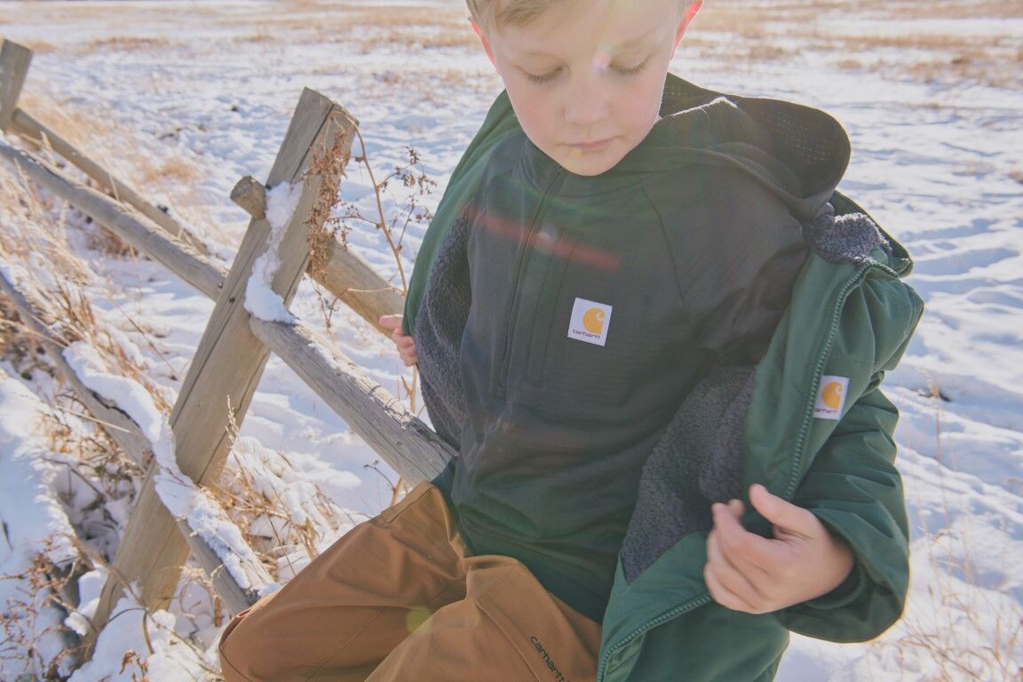 Carhartt Kids' Long Sleeve 1/4 Zip Sweatshirt