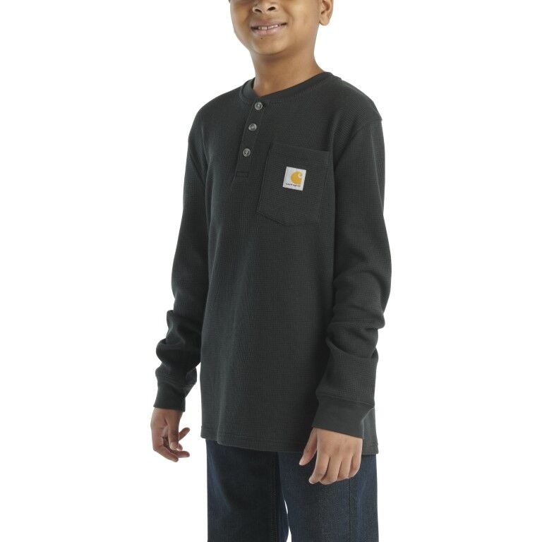 Carhartt Boy's Long Sleeve Henley Pocket T-Shirt