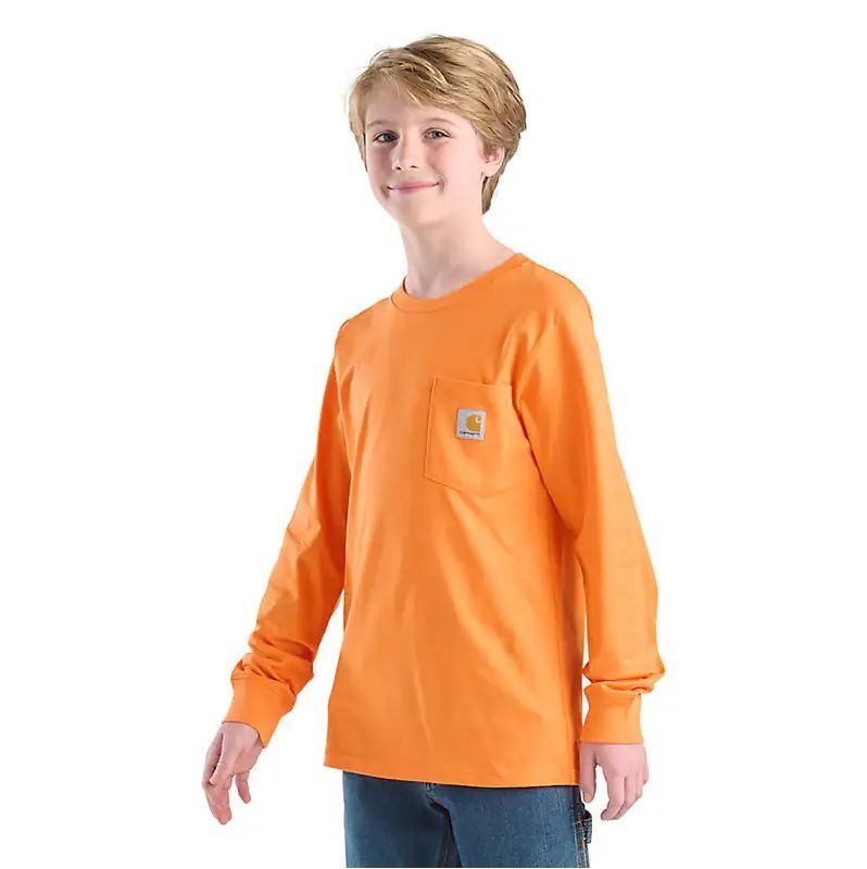 Carhartt Boy's Long Sleeve Dog Pocket T-Shirt