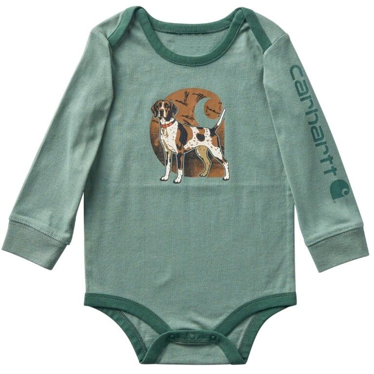 Carhartt Boy's Long Sleeve Dog Bodysuit