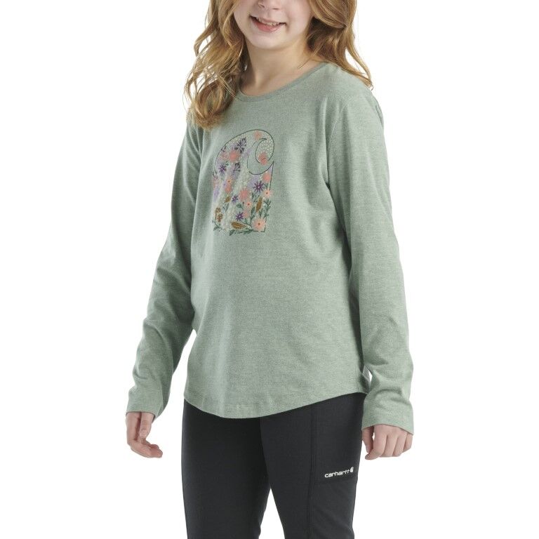 Carhartt Girl's Long Sleeve Floral C T-Shirt