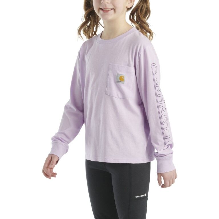 Carhartt Girl's Long Sleeve Graphic Pocket T-Shirt