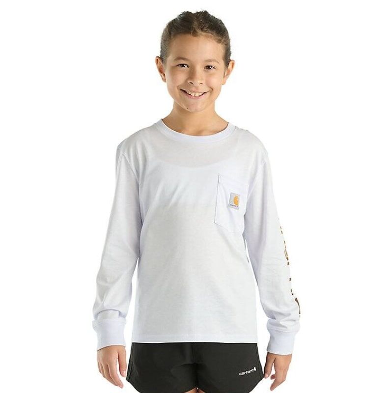 Carhartt Girl's Long Sleeve Pocket T-Shirt