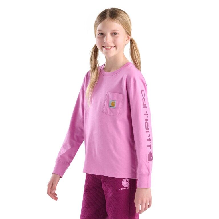 Carhartt Girl's Long Sleeve Core Logo T-Shirt