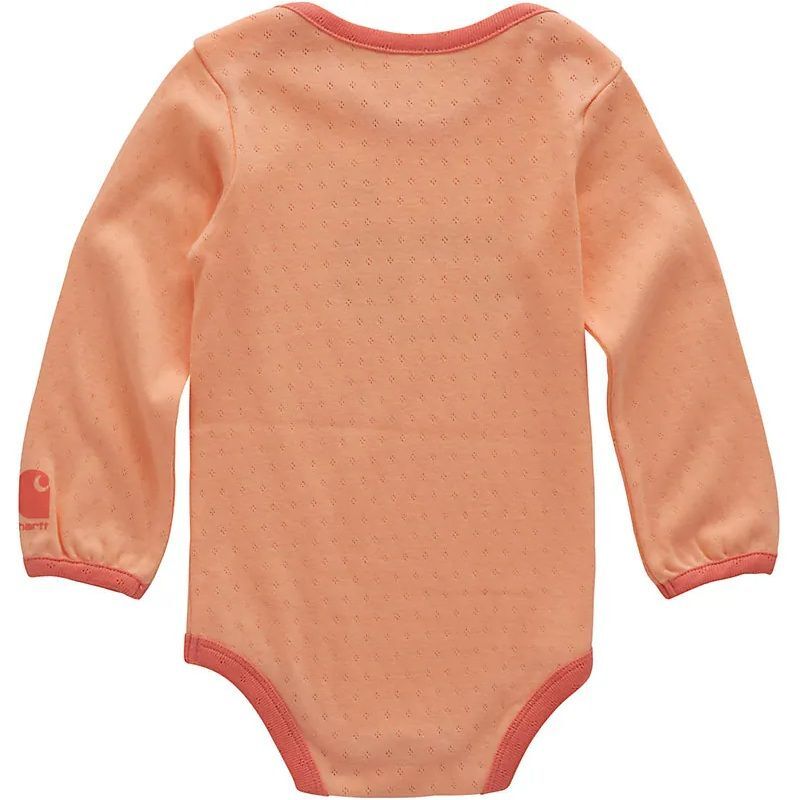 Carhartt Girl's Long Sleeve Tractor Bodysuit