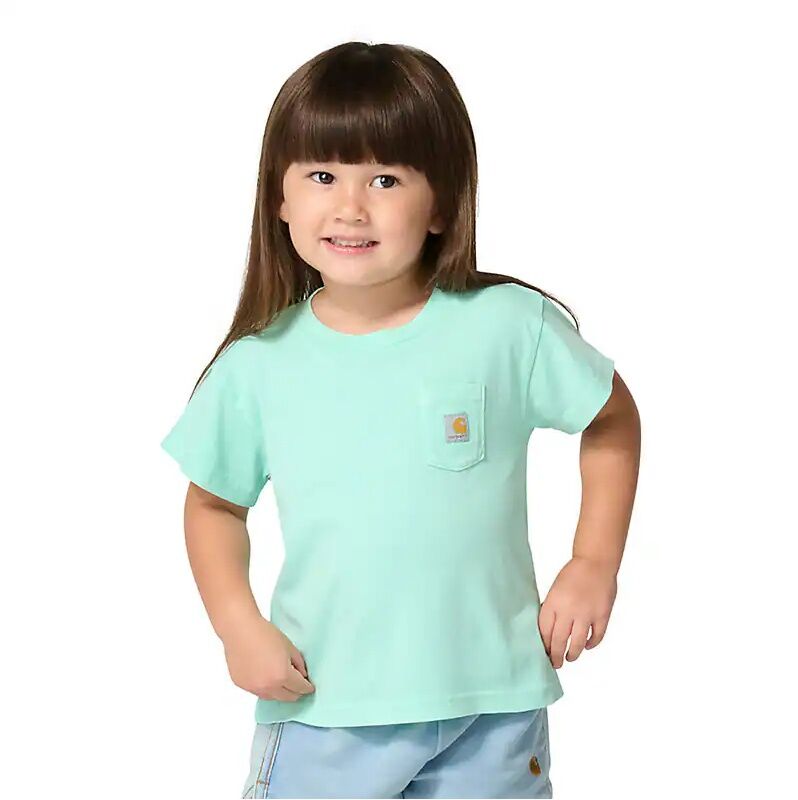 Carhartt Girl's Short Sleeve Re-Engineered Garment Dye Pocket T-Shirt
