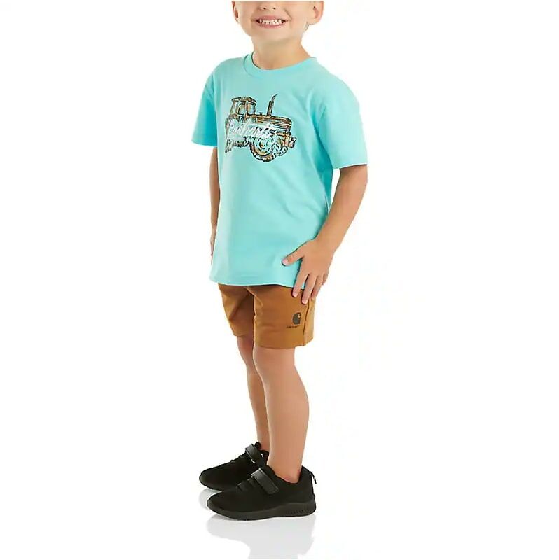 Carhartt Boy's Two-Piece Short Sleeve T-Shirt & French Terry Shorts Set