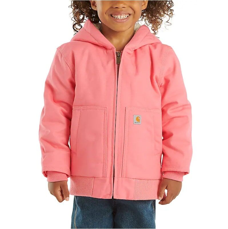 Carhartt Girl's Zip Front Canvas Insulated Hooded Active Jac