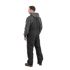 Berne Men's Heartland Insulated Washed Duck Bib Overall in Black