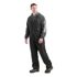 Berne Men's Heartland Insulated Washed Duck Bib Overall in Black