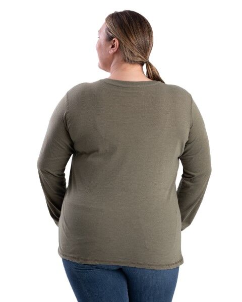 Berne Women's Performance V-Neck Long Sleeve T-Shirt