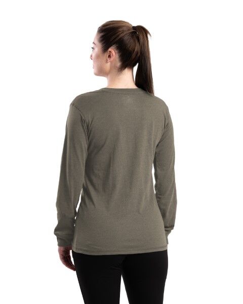 Berne Women's Performance V-Neck Long Sleeve T-Shirt