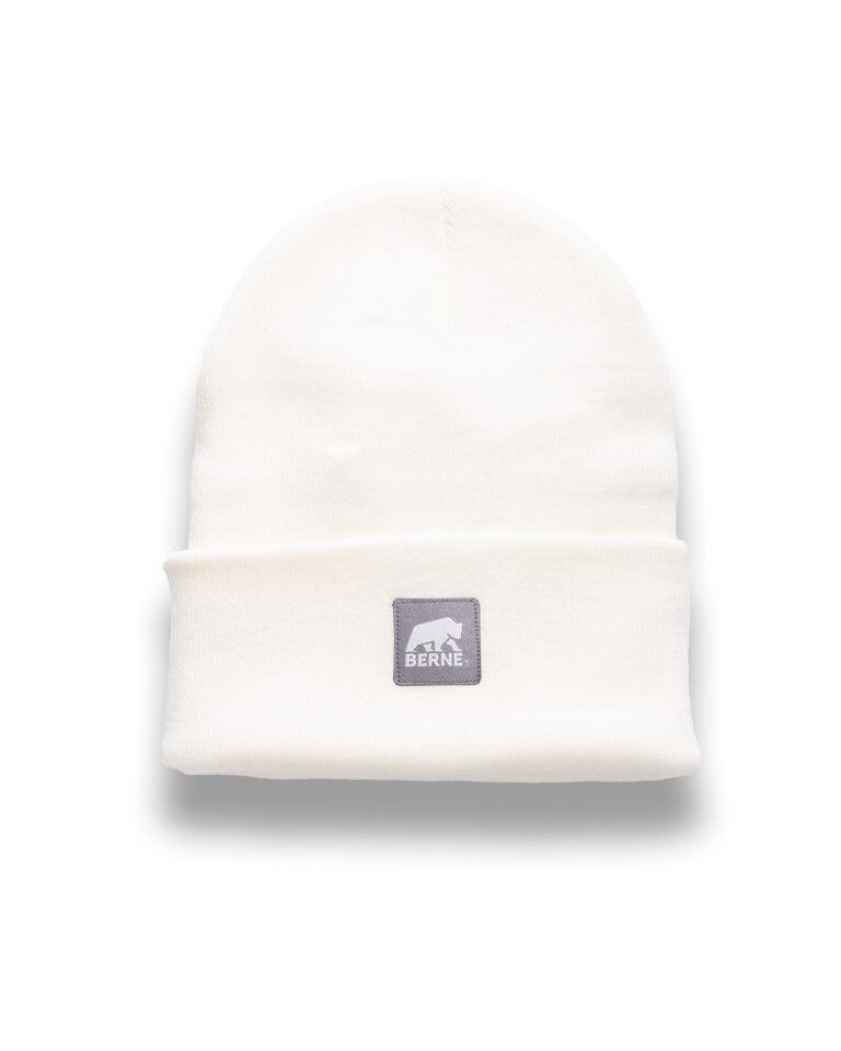 Berne Men's Heritage Knit Cuff Beanie in White